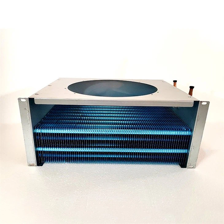 Air-cooled Water-cooled Aluminum Fin Double Row Evaporator
