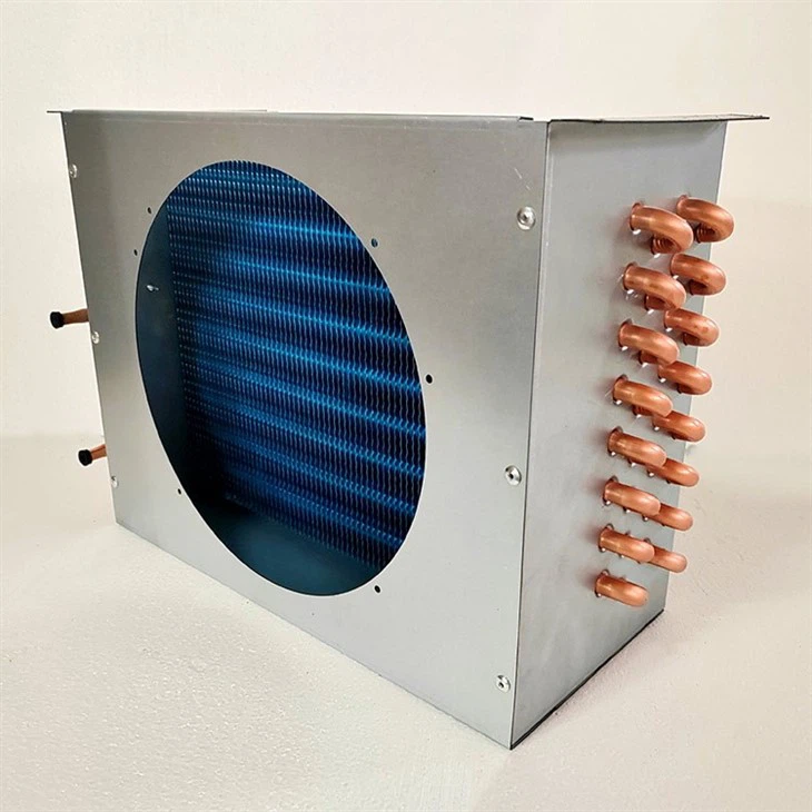 Display Case Copper Tube Aluminum Fin Condenser